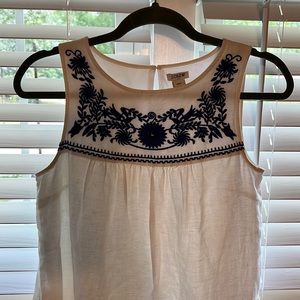 J. Crew embroidered Shift Dress